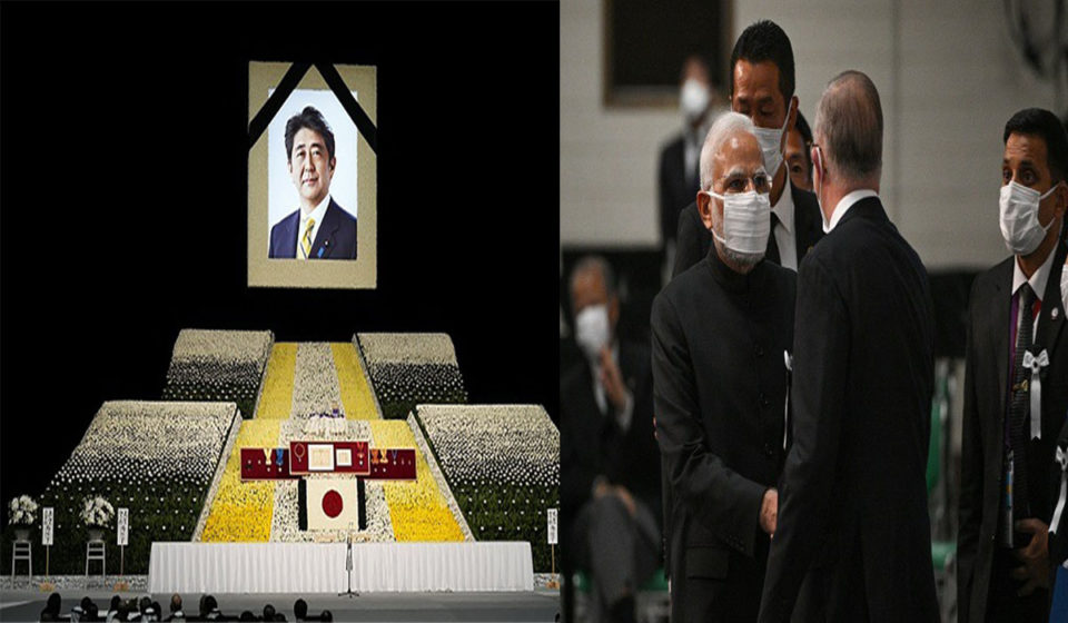 Pm Modi Pays Tribute to Former Japanese Pm Shinzo Abe in Tokyo