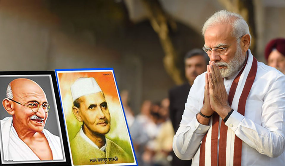 PM Modi Pays Tribute to Mahatma Gandhi and Lal Bahadur Shastri